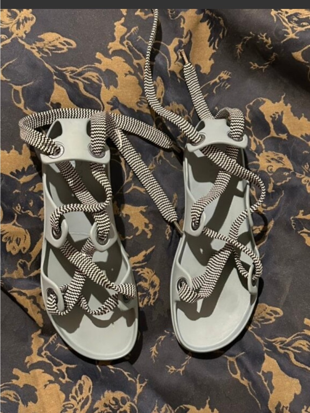 Acne studios Blue Lace-Up Women's Sport Sandals - Picture 2 of 4